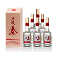 五粮春第二代52度 浓香型白酒 500ml*6瓶整箱 高度纯粮食酒浓香送礼