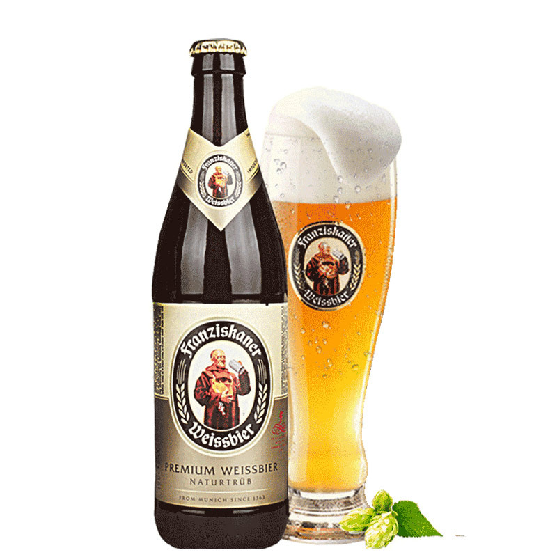 德国风味啤酒范佳乐原教士小麦白啤酒450ml24瓶