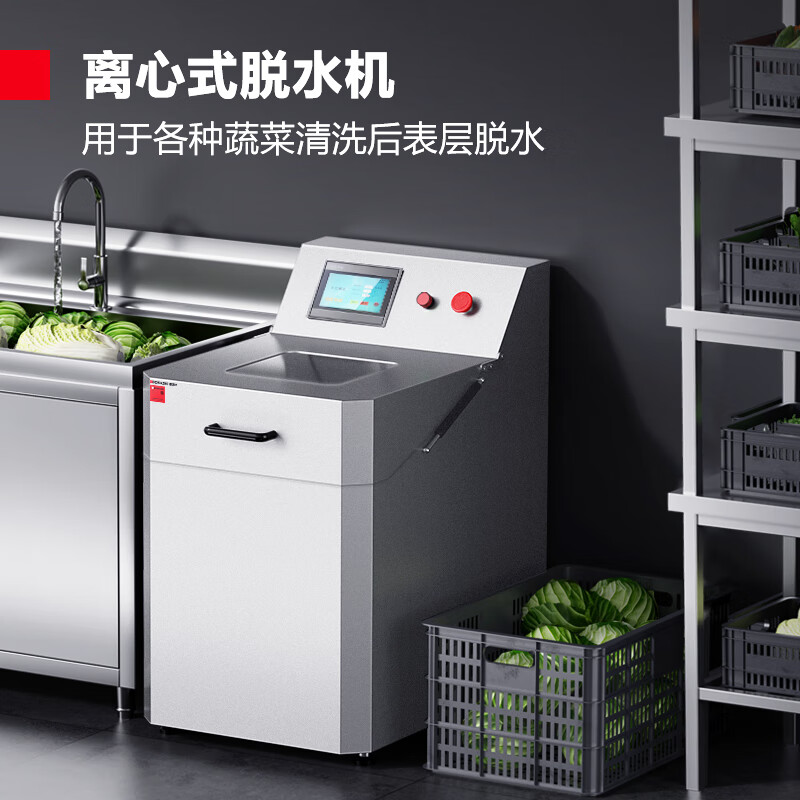 德玛仕(DEMASHI) JG-TS-1型 (380V)(含安装)洗脱一体机 商用食物脱油脱水机 电动食品脱水甩干机高清大图