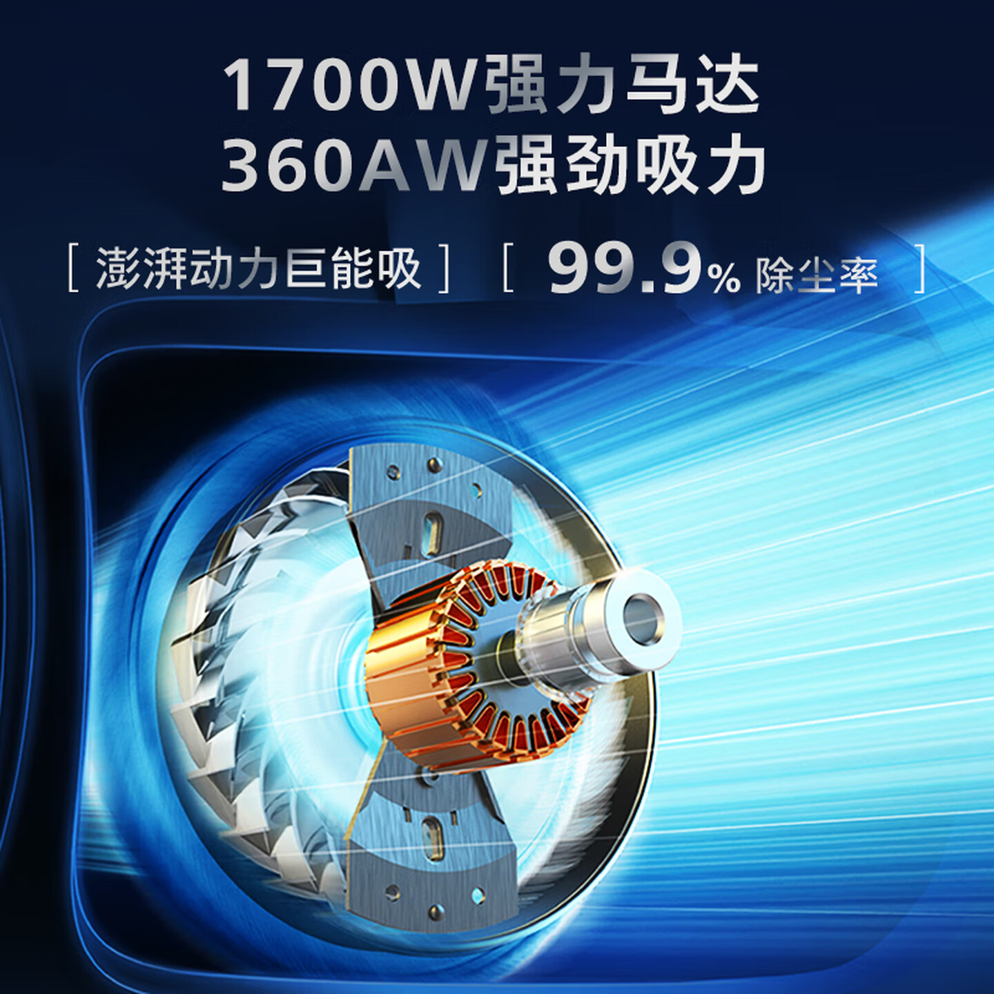 飞利浦(PHILIPS)卧式吸尘器家用清洁机强劲1700W大功率大吸力吸尘吸灰吸螨虫除螨宠物家庭适用FC9573/82高清大图