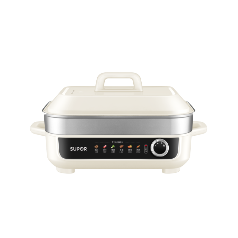苏泊尔智能三档机械控温电火锅 H55FK139A 5.5升大容量家用快速加热
