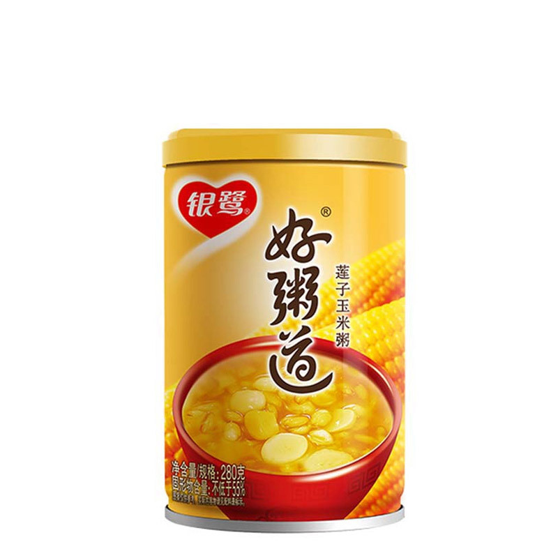 银鹭 好粥道莲子玉米粥 280g*12 速食粥(新老包装交替发货)