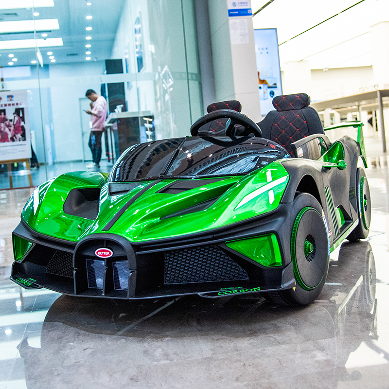 小嘎子儿童电动车806布加迪电动汽车210岁四轮电瓶车四驱动大电瓶赛车