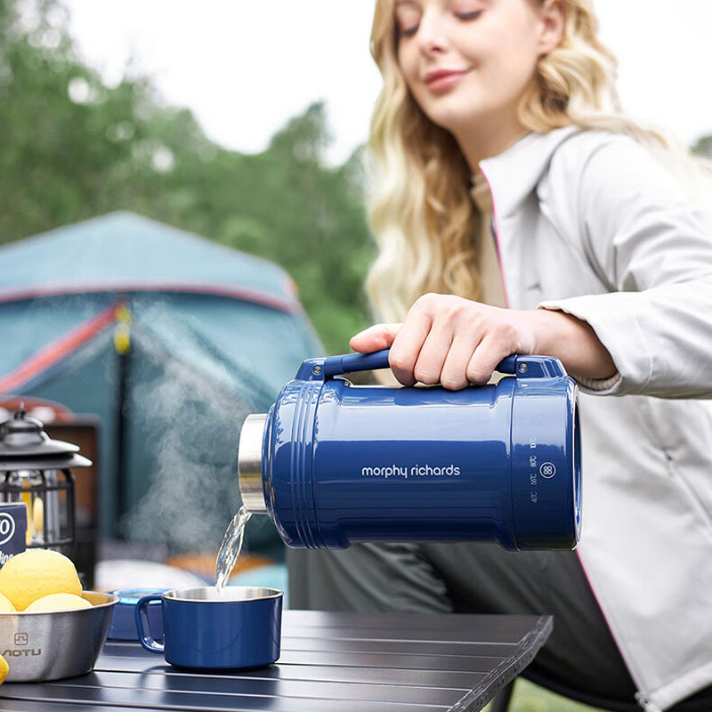 摩飞电器(MORPHY RICHARDS) 便携电热水壶1L 家用旅行户外大容量 MR6061高清大图