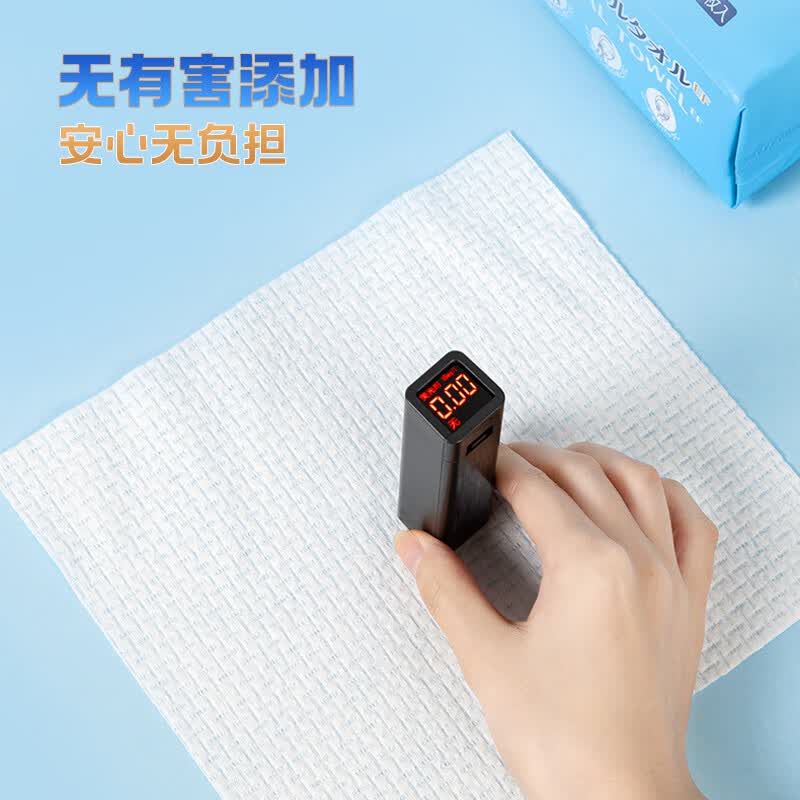 艾特柔(ITO)洗脸巾加厚加大一次性棉柔巾悬挂两用洁面擦脸巾60抽*2提高清大图