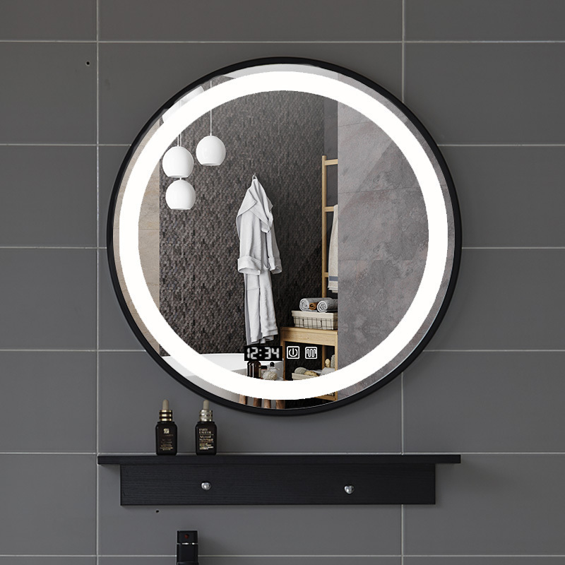 led浴室镜卫生间洗漱台镜ciaa发光镜智能镜防雾镜带灯卫浴圆镜壁挂墙