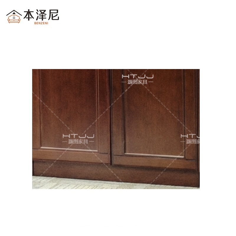 本泽尼 书柜 三门油漆柜 HTFMD-YQ03 1350*420*2000mm 组高清大图