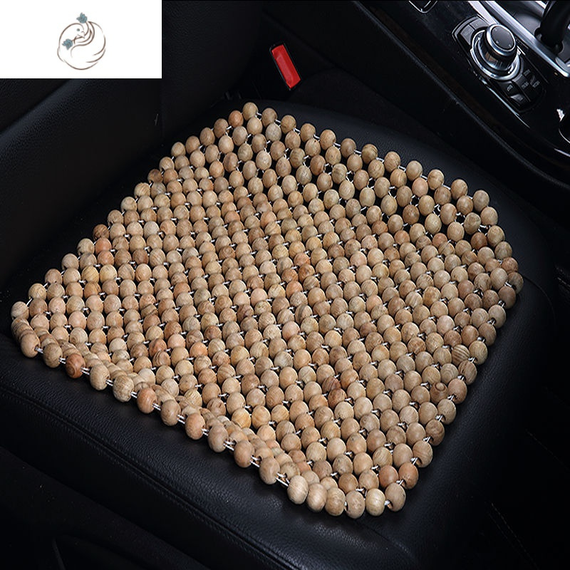 檀香木珠子佛珠汽车坐垫按摩凉垫小方垫夏天座椅座垫用品办公椅垫