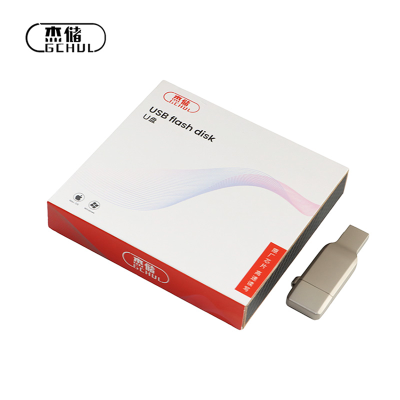 杰储(GCHUL) U110 32G USB3.0 Type-c 双接口 指纹加密U盘 (计价单位:个) 银色高清大图