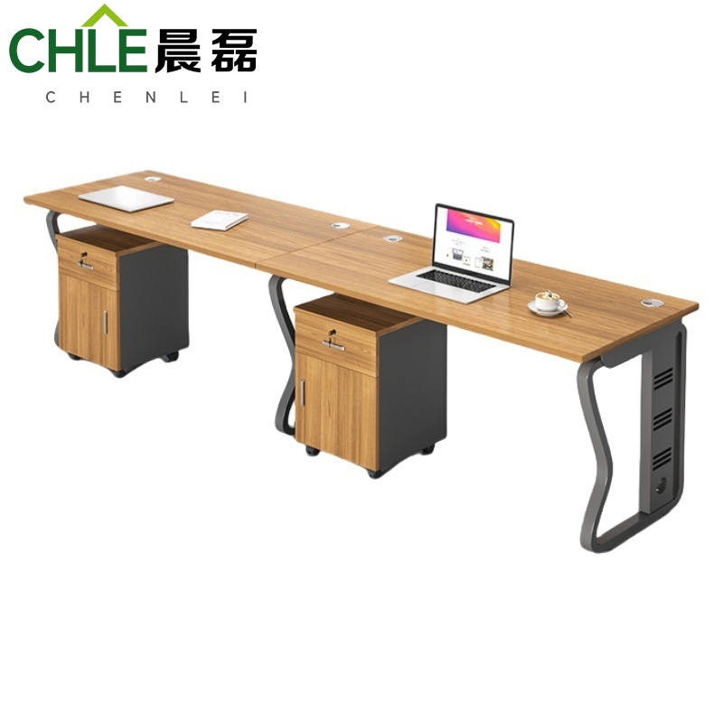 晨磊 办公工位 二人位含柜240*60*75cm 套高清大图