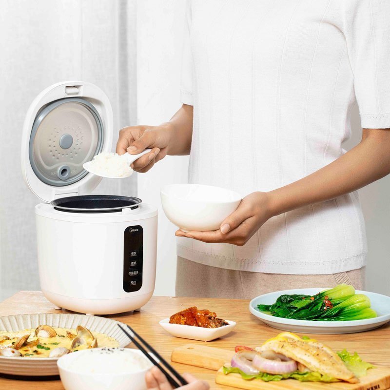 美的(Midea) 迷你电饭煲MB-FB08M301 家用24小时智能预约 0.8L小容量 家用多功能单人宿舍煮饭电饭锅
