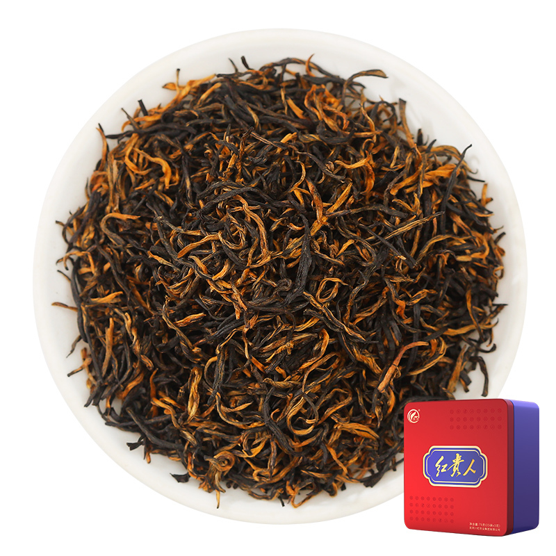 川红 红贵人特级红茶 浓香型嫩芽芽头茶叶75g/盒