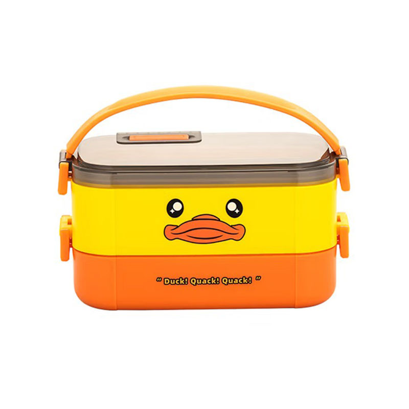 荣事达(Royalstar)304不锈钢 分隔双层饭盒大吉大利便当盒上班族带饭 RJ22-C02