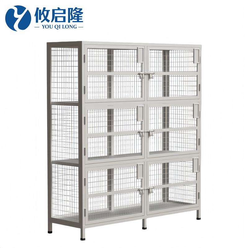 攸启隆六宫格物料货架笼高清大图