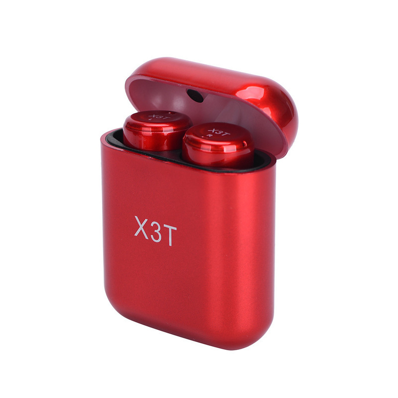HIGE/X3T tws无线蓝牙运动双胞胎耳机 触控式蓝牙耳机+充电仓立体声双耳入耳式 粉色