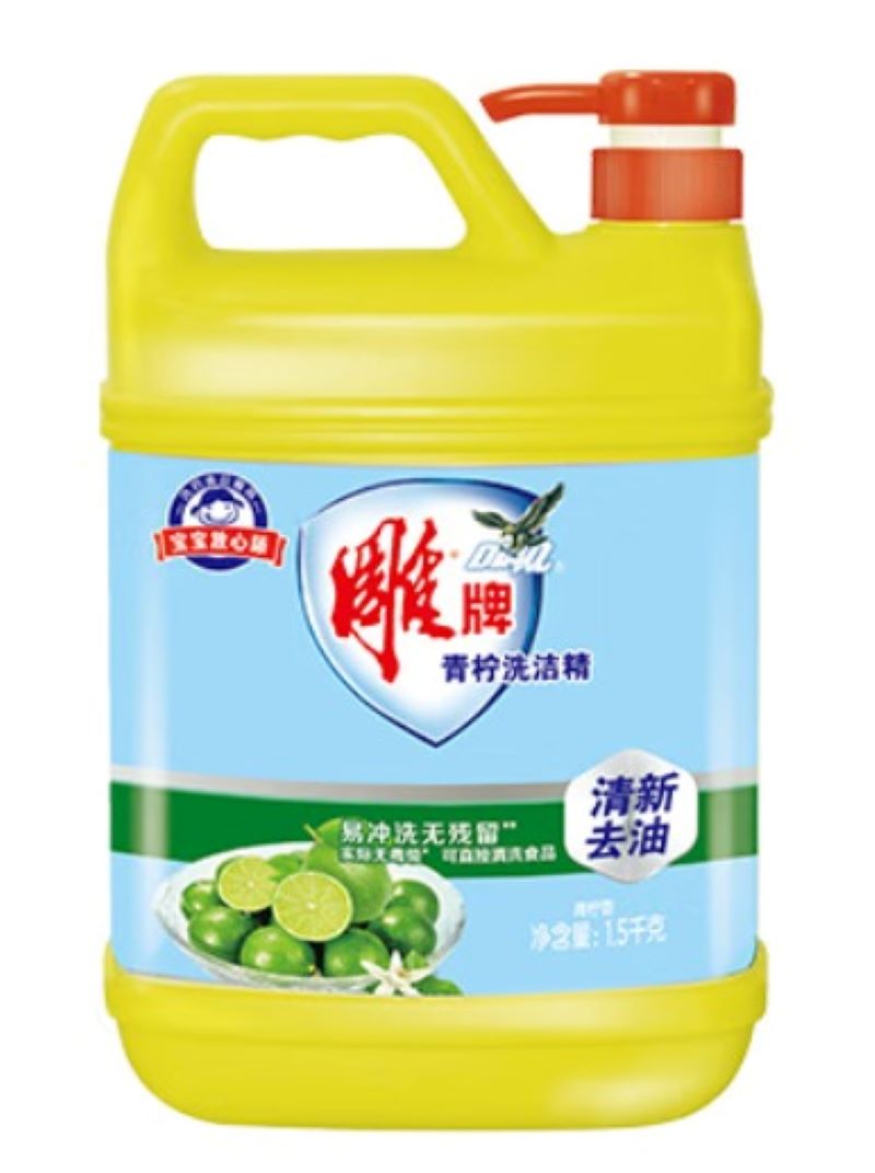 雕牌 青柠洗洁精1.5kg/瓶装(新老包装随机发货)大容量