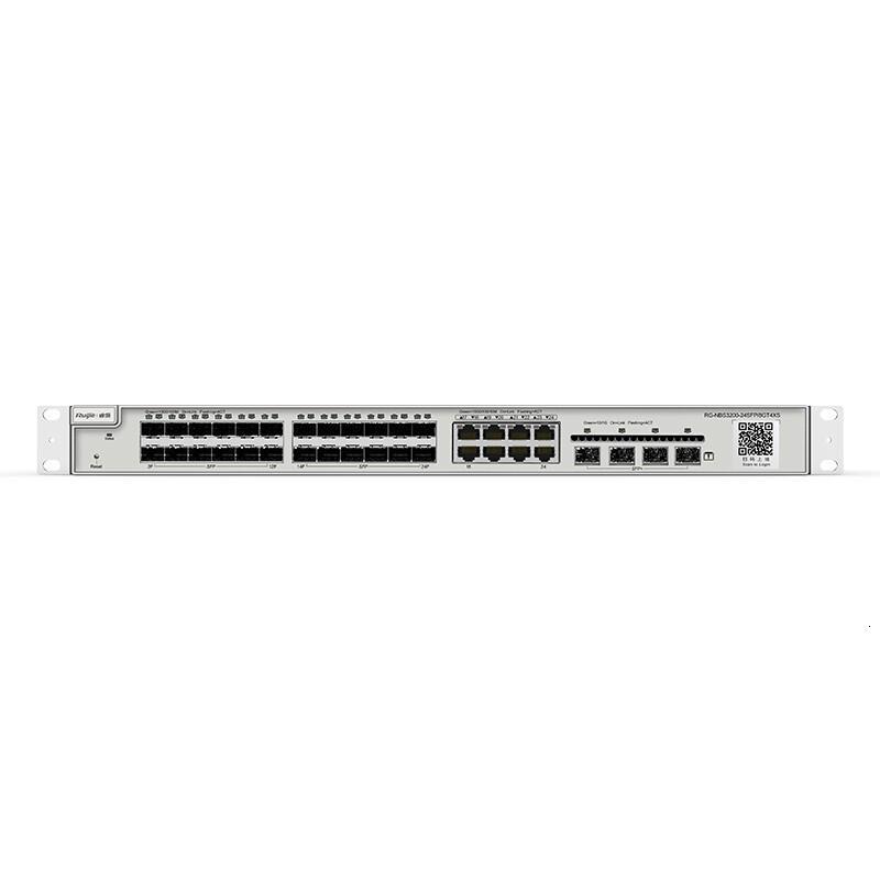锐捷(Ruijie)二层网管24口千兆交换机RG-NBS3200-24SFP/8GT4XS