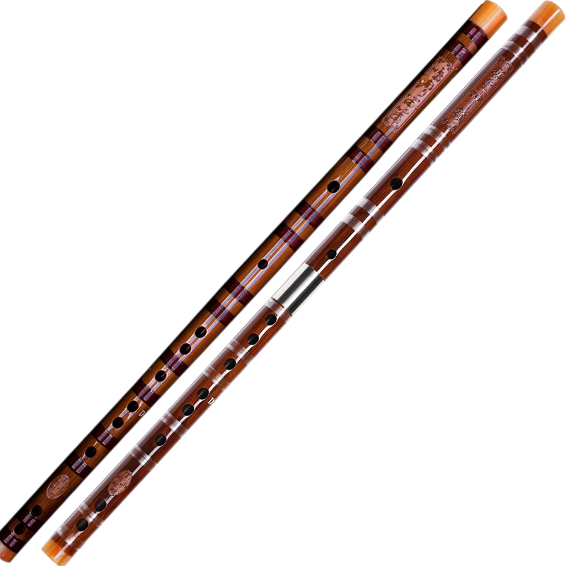 丁小明精制高级苦竹笛子初学儿童成人炎专业演奏横笛乐器整节小a赠