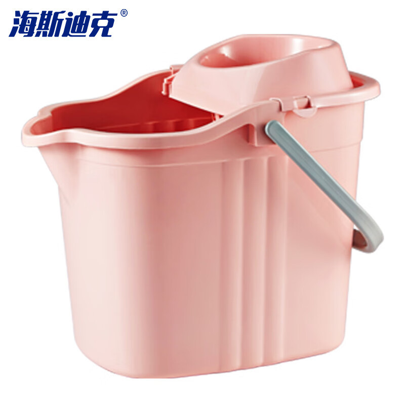 海斯迪克 gnjz-1288 清洁拖把桶 塑料拖把桶带提手加厚带轮 蓝色