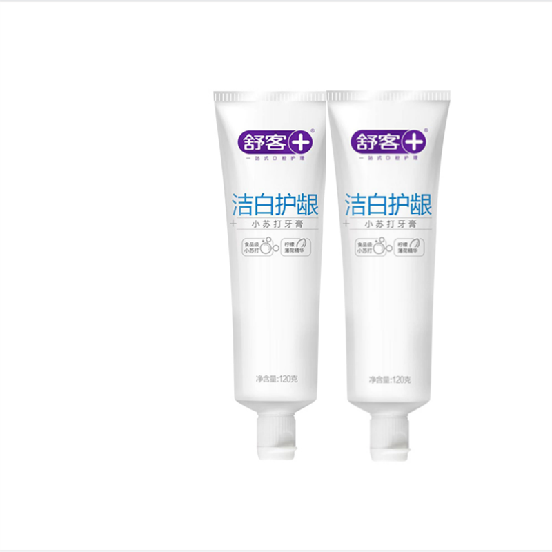 舒客+ 小苏打牙膏洁白护龈120g*6支高清大图