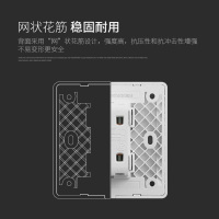 [官方旗舰店]德力西CD821开关插座黑色86型有线电视电脑网线插座86型家用电源墙壁插座 电子电工