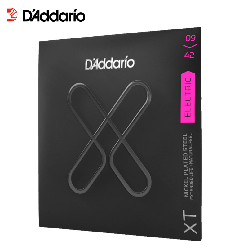 达达里奥(D'Addario)XTE0942 电吉他碳素钢弦 手感细款电吉他琴弦009-042美产原装进口