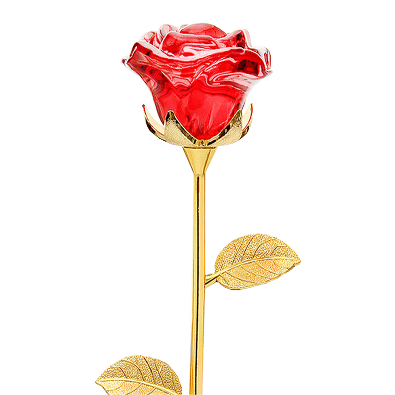 k9玻璃玫瑰花礼盒套装 七夕情人节创意礼品类节日礼品 送女朋友女孩