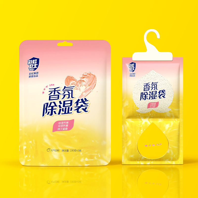 彩虹香氛除湿袋,元气白桃4包装高清大图