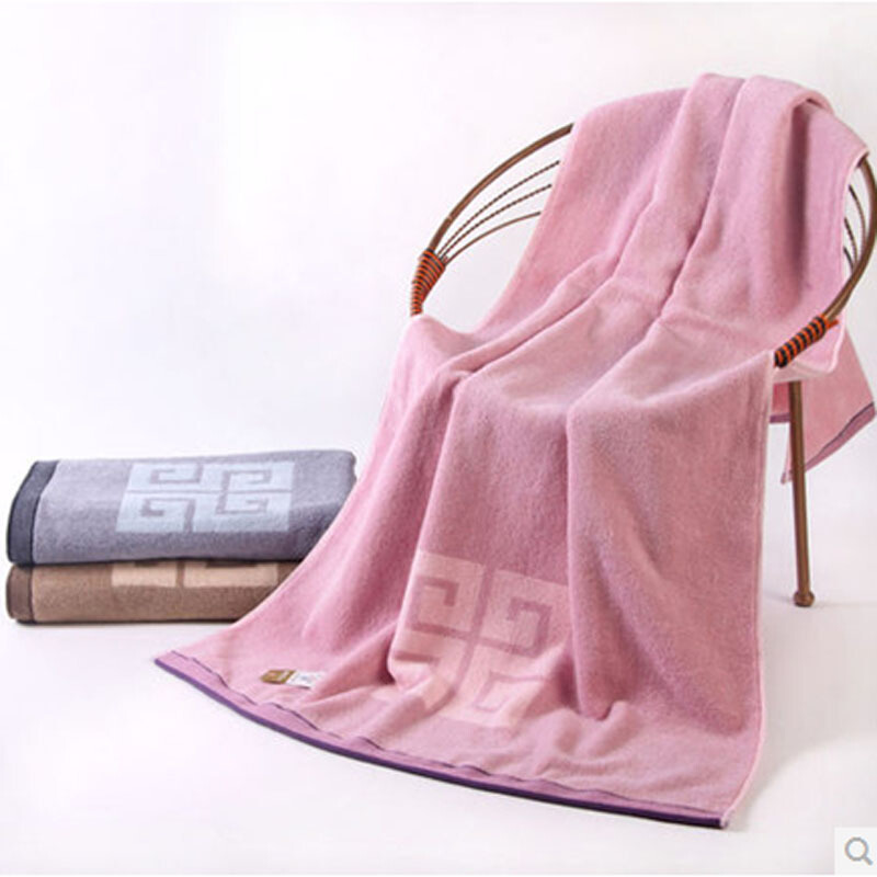 金号浴巾 金号 纯棉大浴巾花式线提缎加大加厚大浴巾s3206 150*73cm 1