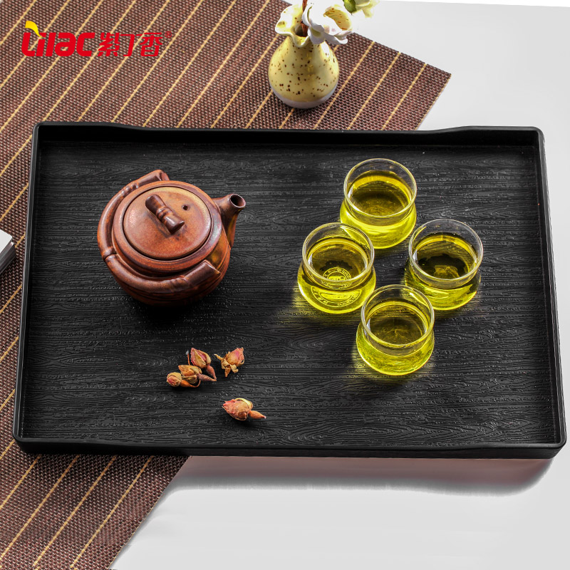 紫丁香 茶盘托盘蓄水茶台日式创意托盘环保大号高清大图