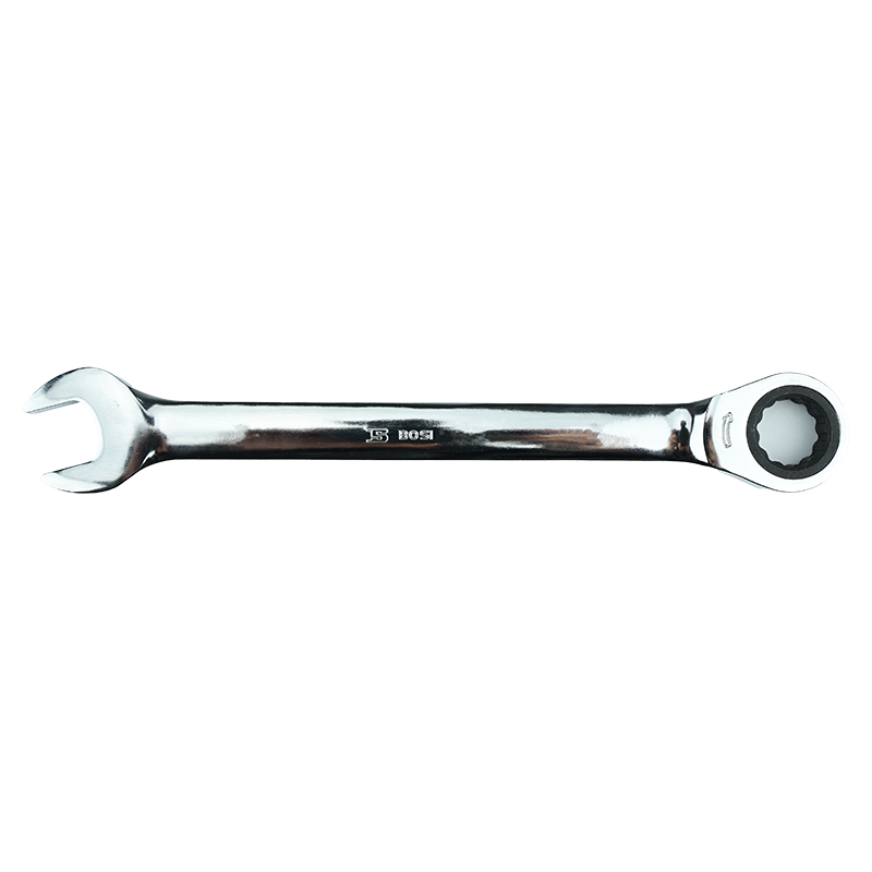 波斯(BOSI)精品棘轮两用扳手(10mm)把高清大图