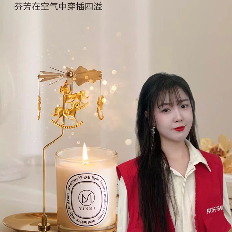 尹谜感官系列香薰蜡烛-小苍兰200g高清大图
