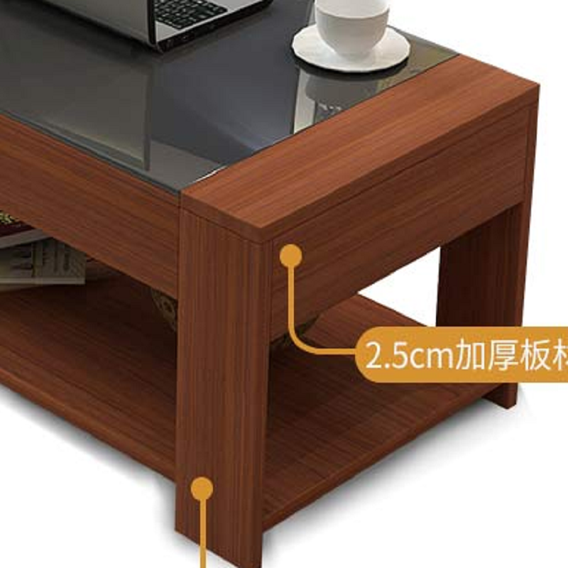 密度板贴实木皮茶几
