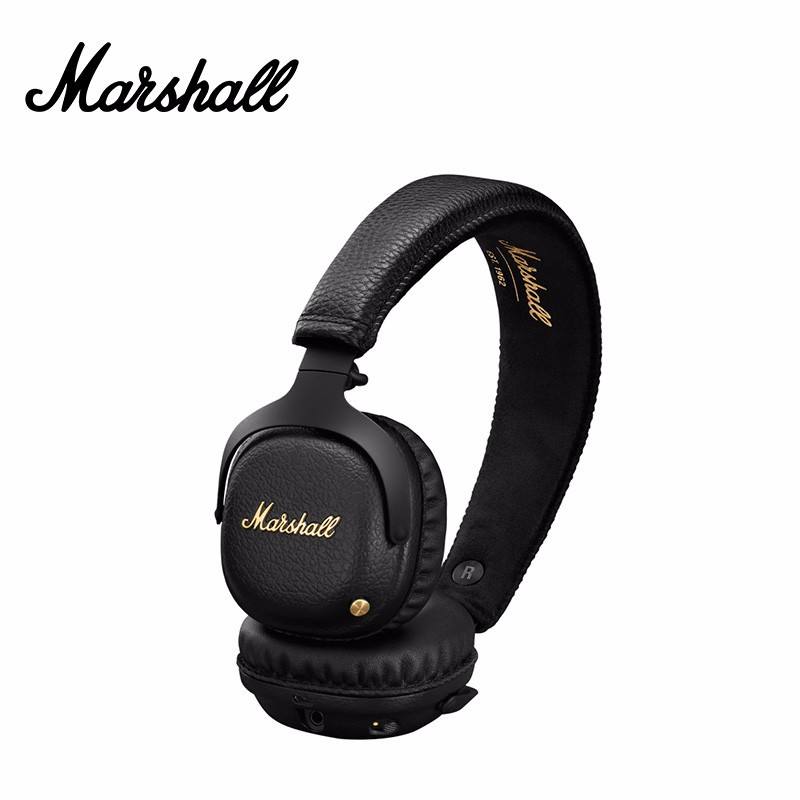 马歇尔(Marshall) MID ANC蓝牙耳机主动降噪头戴式 无线消噪出行音乐耳麦 黑色