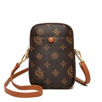 Ceba迷你小包包女2023新款质感印花手机包女包单肩斜挎零钱小方 字母