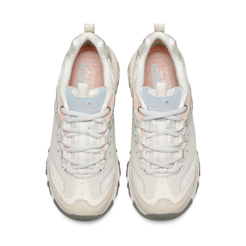 斯凯奇女鞋夏季时尚熊猫鞋休闲运动鞋厚底老爹鞋自然色149238-NAT高清大图