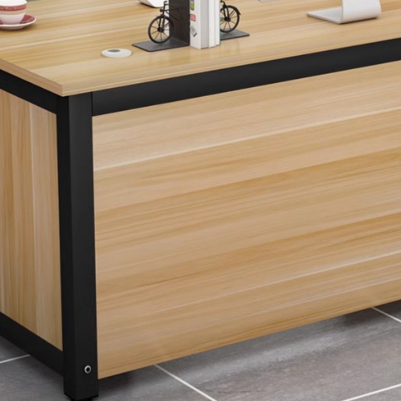 伟樽办公桌含柜140*70*74cm套高清大图