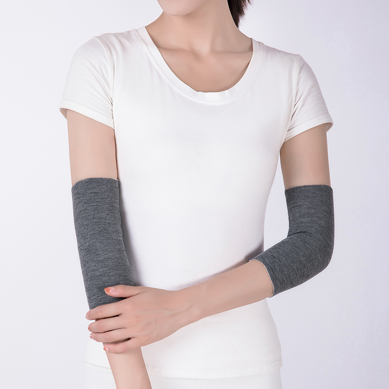 灰色(长度20厘米) 一体加绒 m 冬季保暖护肘女关节防寒护臂男手臂加绒