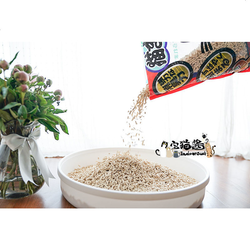 宅猫酱 环保单孔豆腐猫砂 7.5l可冲厕所无粉尘 结团