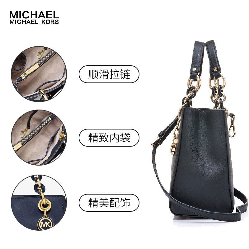 MICHAEL KORS/MK 迈克·科尔斯 头层牛皮硬女士戴妃包小号拉链单肩包 女 30S5GCYS1L