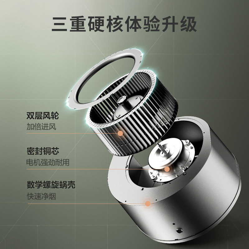 万家乐 油烟机吸抽单油烟机 19m³爆炒风 挥手控烟 三重净烟升级 CXW-300-AT113