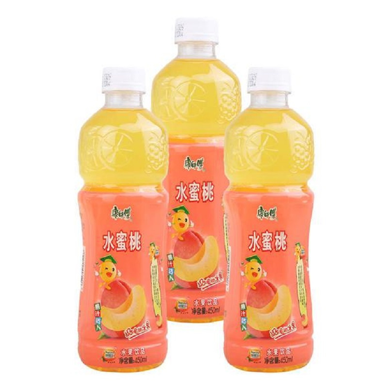 康师傅水蜜桃果汁饮料450ml水蜜桃15瓶视频