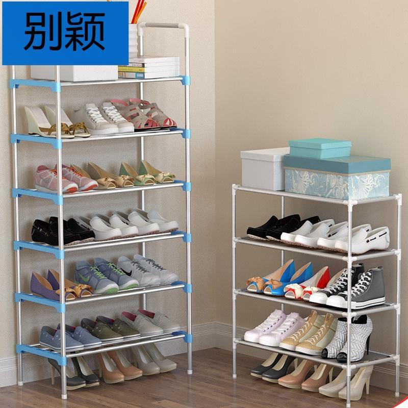 别颖鞋架简易多层宿舍放口经济型家用简单放鞋架子金属塑料组装布艺