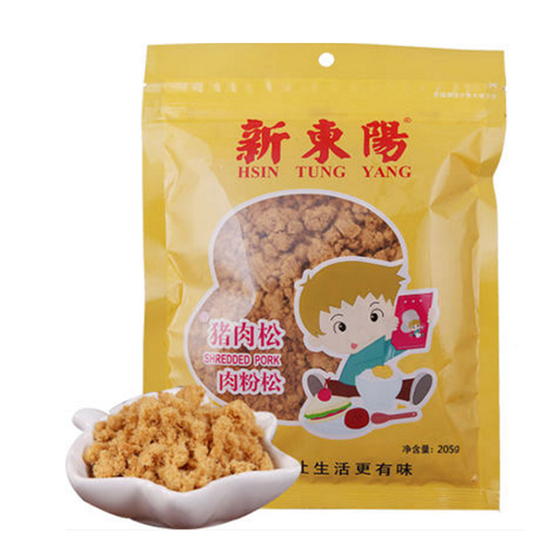 新东阳 猪肉松205g 袋装(肉松粉)休闲零食 配粥下饭菜 老上海味道 寿司面包材料