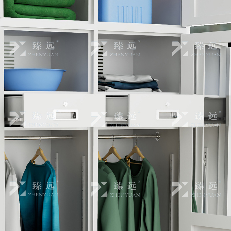 臻远 ZYS-06 双人内务柜铁皮更衣柜储物柜衣帽物品柜
