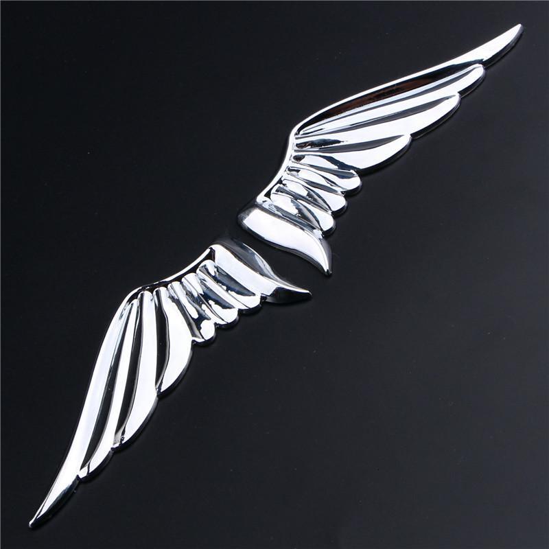 适用天使之翼翅膀 汽车用车贴 金属车标贴车身装饰帖个性贴 老鹰翅膀
