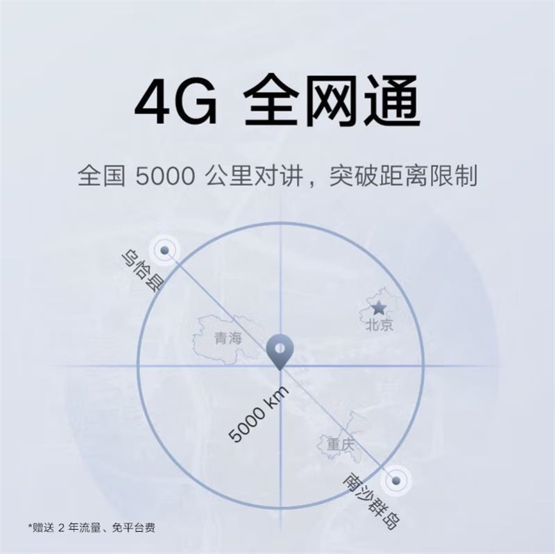 小米公网对讲机 4G全国对讲机5000公里 酒店餐饮户外自驾游手台高清大图