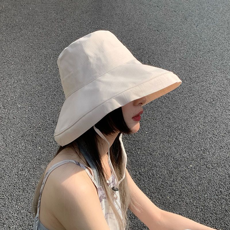 帽子女新款百搭春夏季防晒帽子女渔夫帽太阳帽洋气女士遮阳帽遮脸
