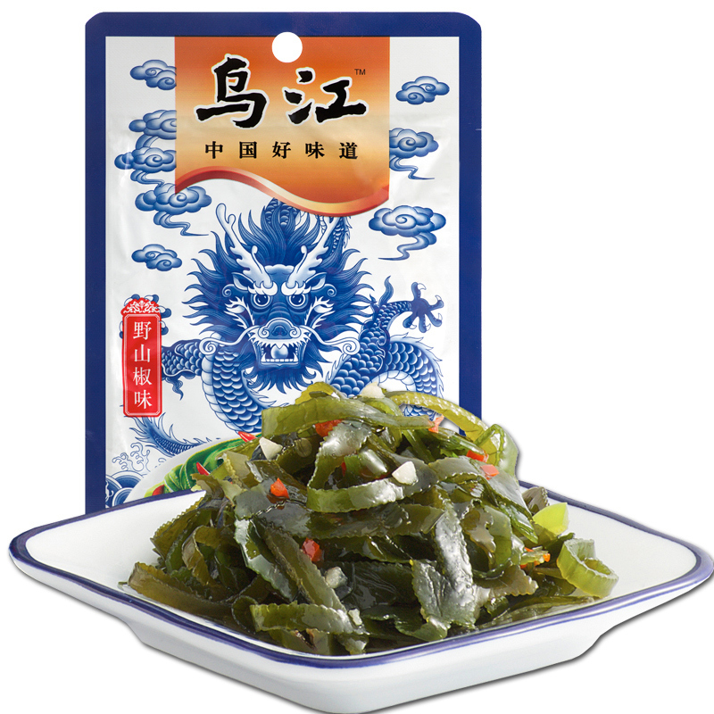 乌江野山椒海带丝70g*20 20袋装更实惠 野山椒味海带丝 好吃!回味!榨菜酱菜下饭菜 佐餐良品 面条包子泡面好搭档