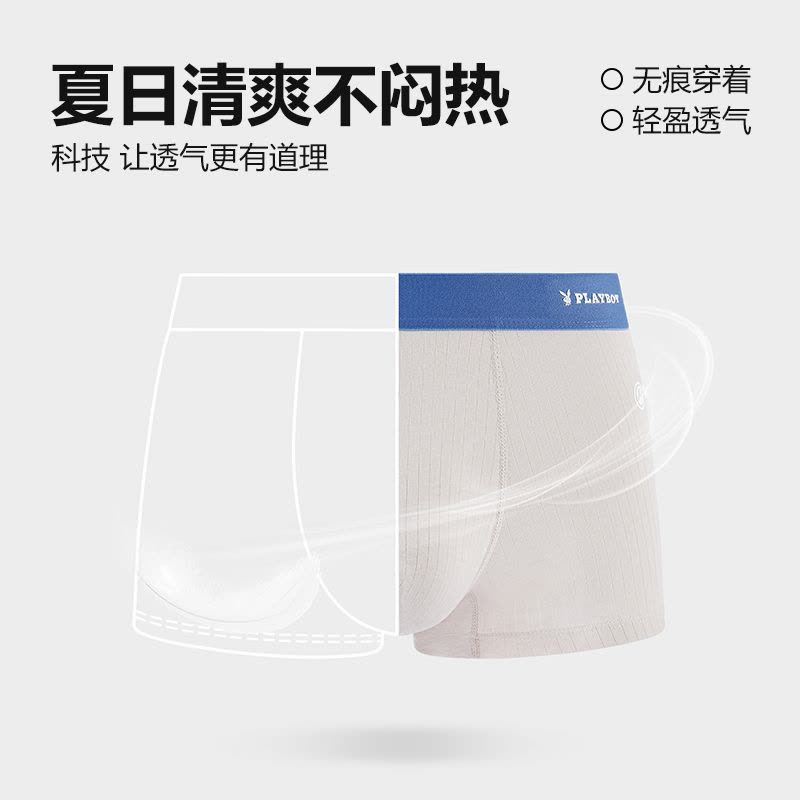 花花公子男士内裤2025新款棉男生抗菌男款秋冬四角短裤平角裤衩图片